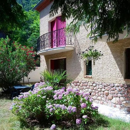F2 de 45 m2 avec jardin au rdc dans villa chiens OK à 5 min à pied des Thermes de Vernet-les-Bains, location de samedi à samedi Extérieur photo