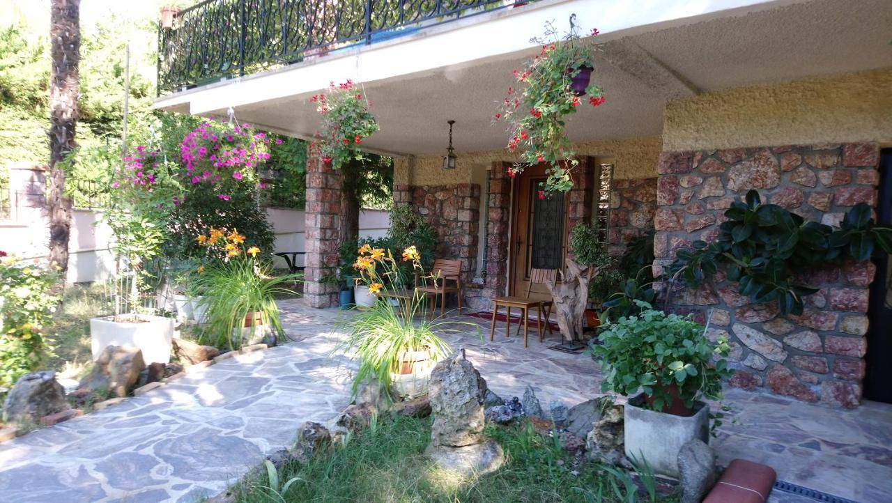 F2 de 45 m2 avec jardin au rdc dans villa chiens OK à 5 min à pied des Thermes de Vernet-les-Bains, location de samedi à samedi Extérieur photo